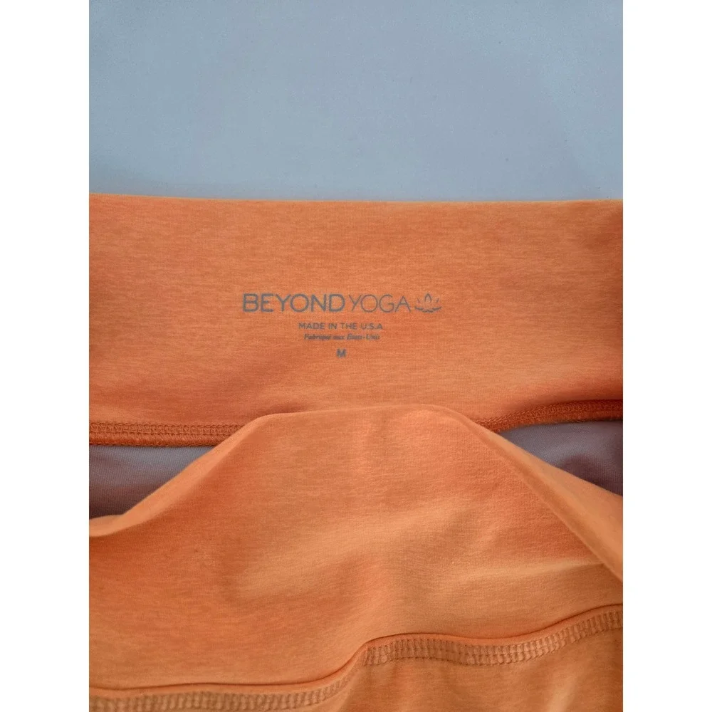Beyond Yoga Spacedye Move It SkirtSkort Orange High Waist Raw Hem SD5059 Size M